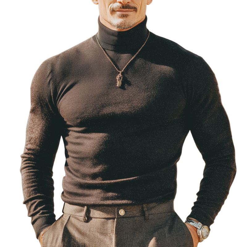 Men's Classic Business-style Stretch Turtleneck Sweater MTA1582I9U MTA1582I9U