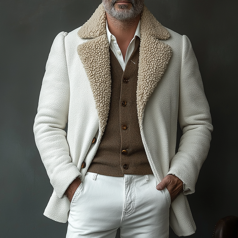 Men's Retro Casual German Fleece Lined Jacket MTA0603K3TO