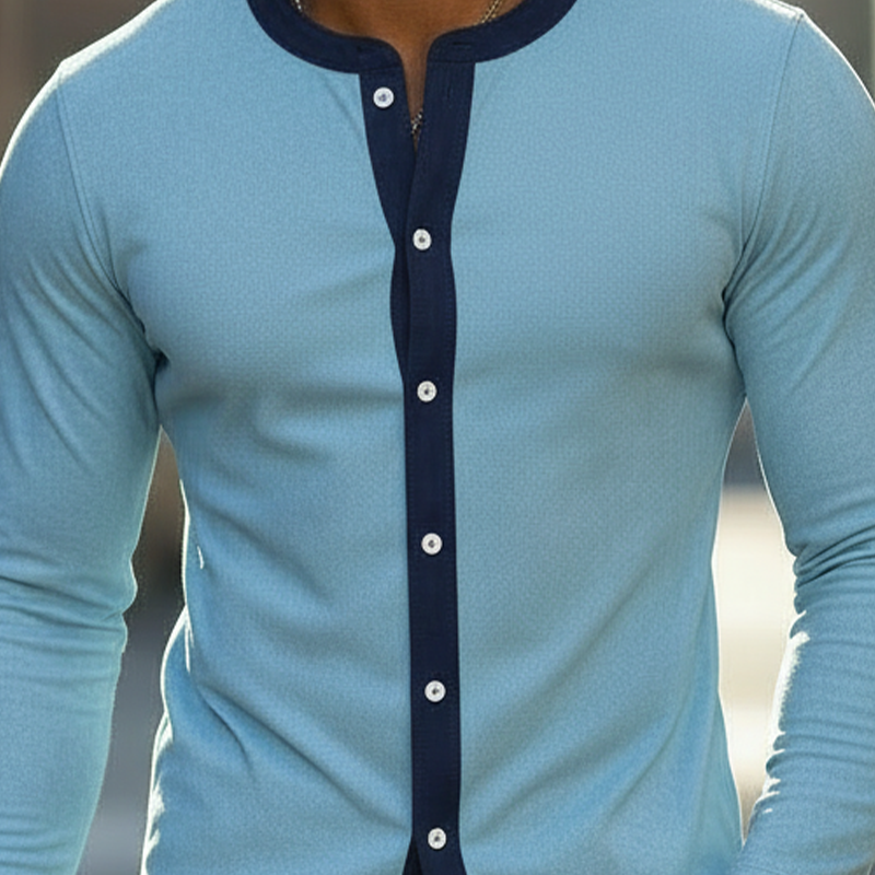 Men's Spring Fashion Faux Suede Button-down Shirt MTZ0631A7P