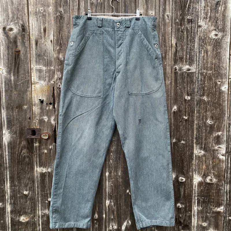 Men's Fashion Big Pockets Straight Denim Cargo Pants 55845593Z