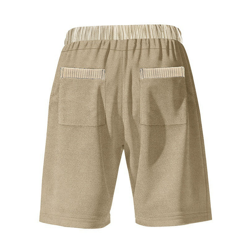 Men's Contrast Paneled Elasticated Shorts MTA1742C1X