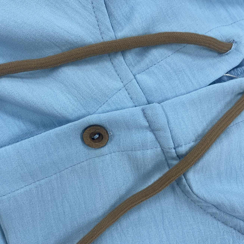 Sweat à capuche à manches longues et boutonnage simple pour homme de couleur unie 00951247X