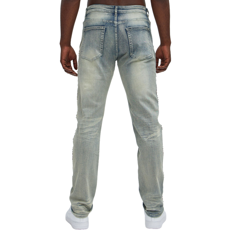 Vintage Fashion Ripped Washed Jeans for menn 60803162F