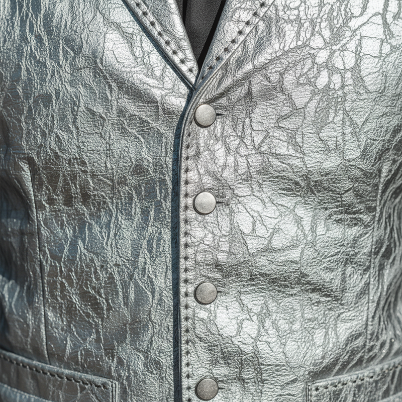 Men's Retro Textured PU Leather Classic Suit Vest MTA2965I5P