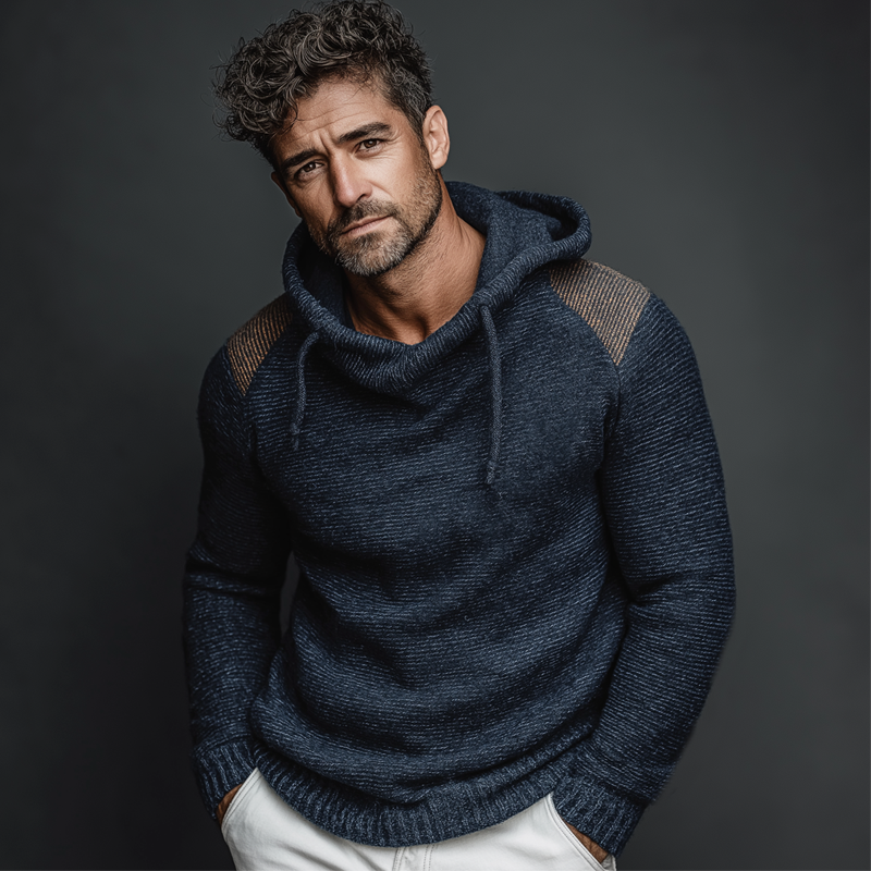 Men's Classic Casual Stretch Knit Hoodie MTA2992J3U