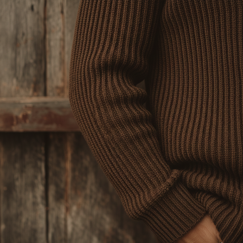 Men's Winter Fashion Double-breasted Cotton Knitted Casual Cardigan MTA2240J3P