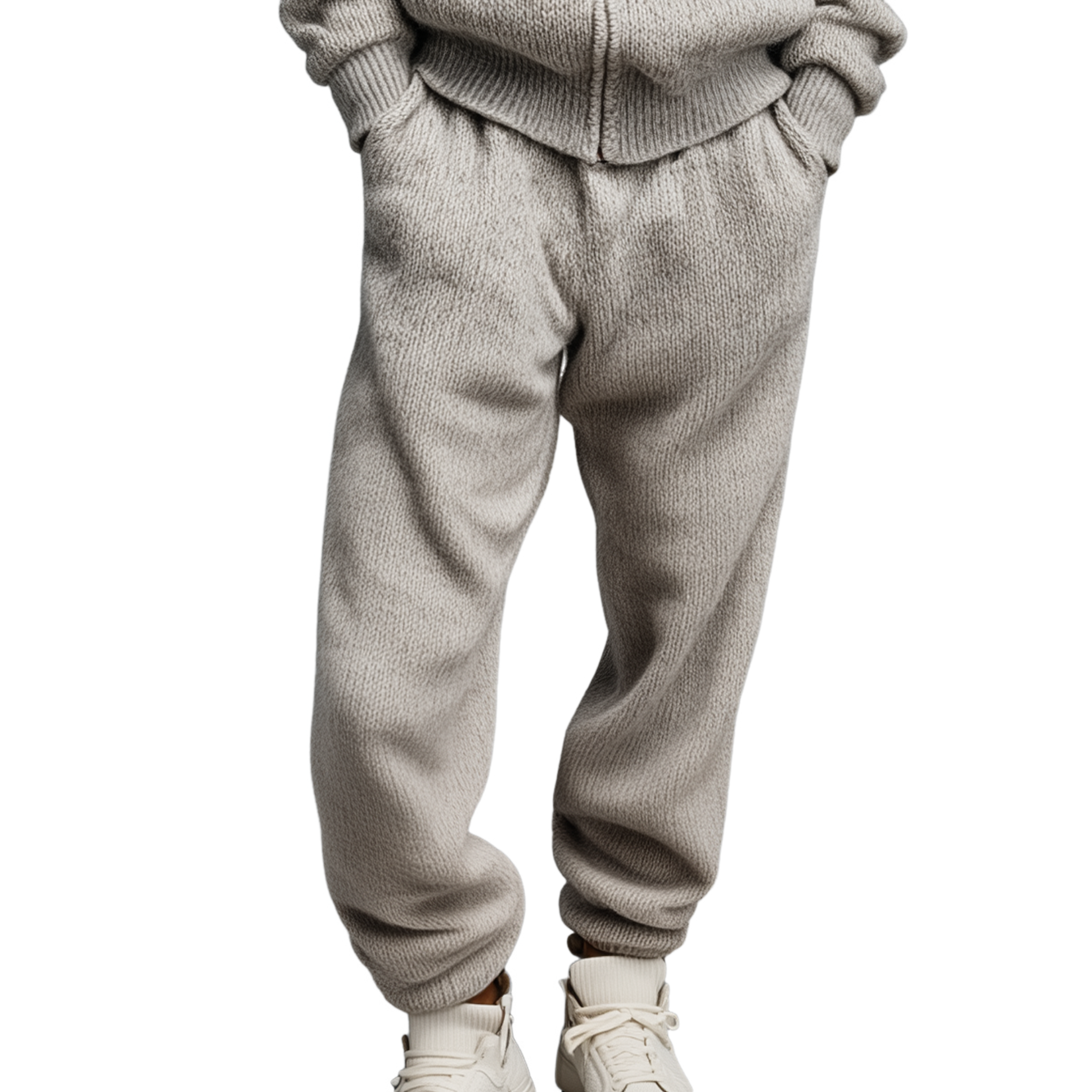 Men's Classic Casual Elastic Waist Knit Trousers MTA1555J5K