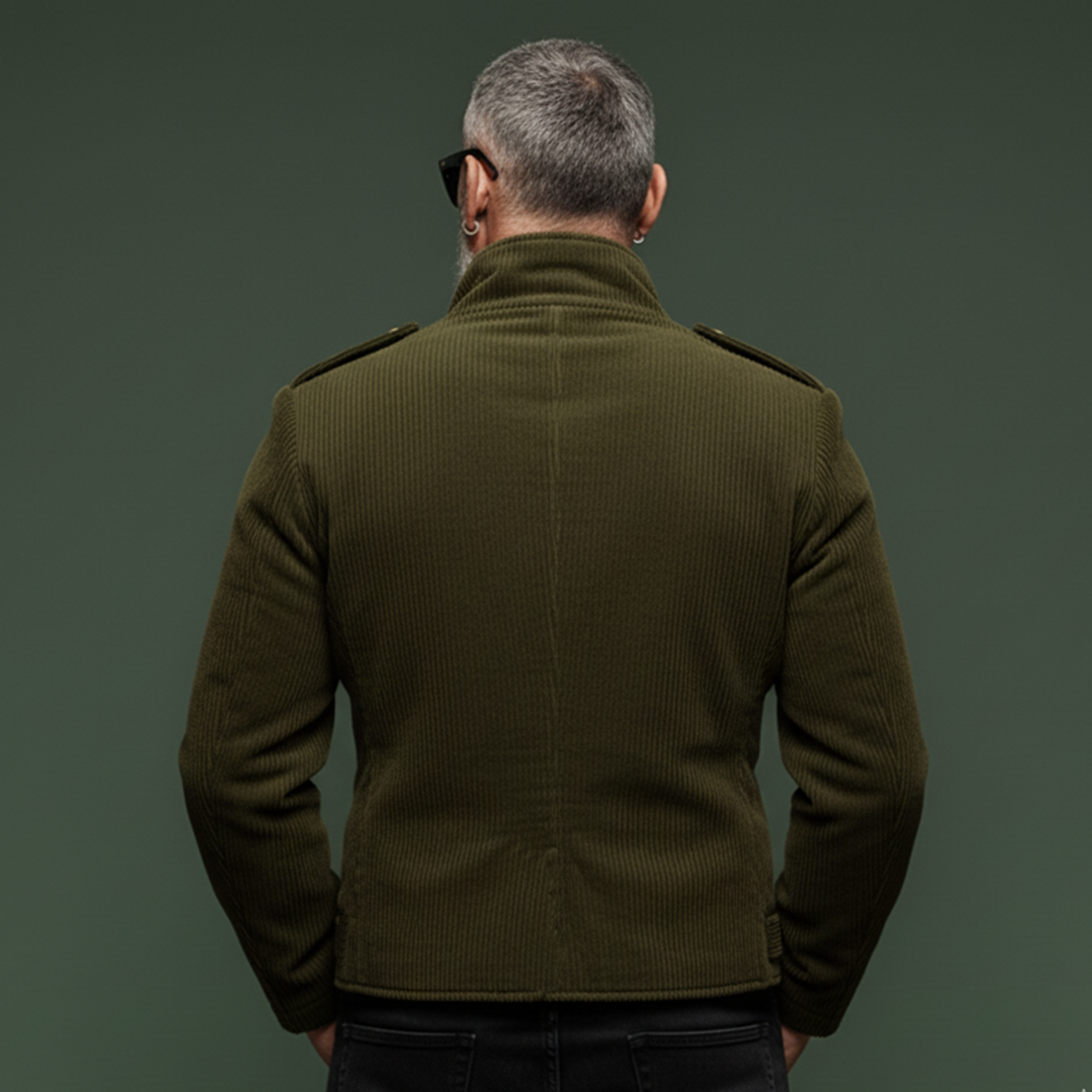 Men's Classic Retro Corduroy Lapel Single-breasted Jacket MTA1596K1K