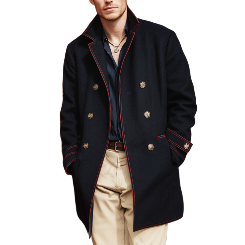 Men's Autumn And Winter Classic Double-breasted Coat MTA3001I7U