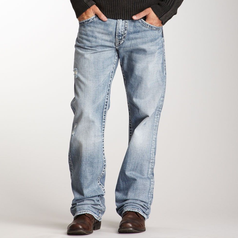 Men's Vintage Washed Distressed Jeans MTA1152K3P