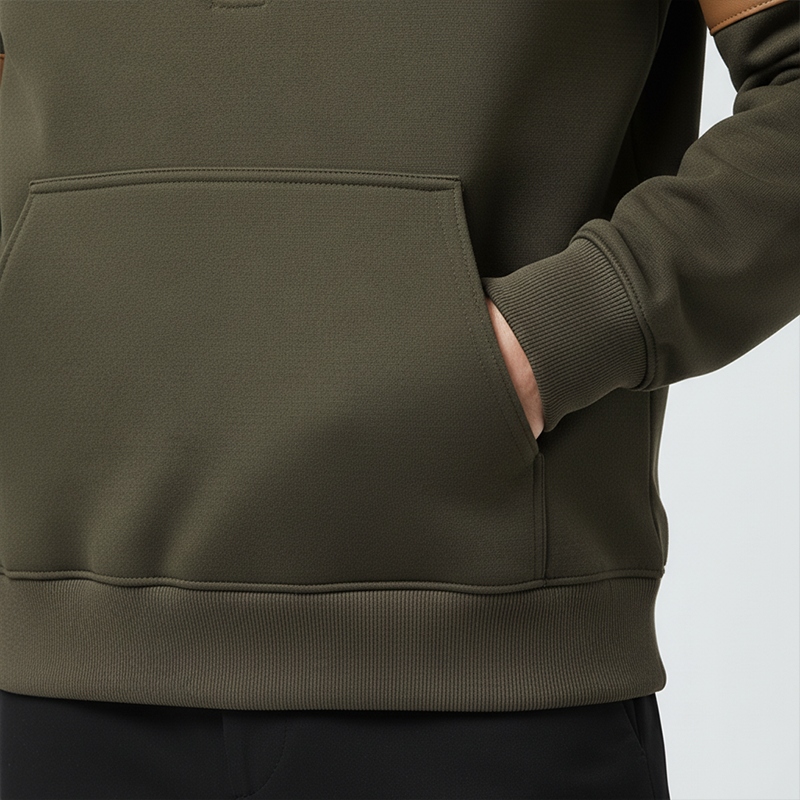 Men's Retro Cotton Blend Color Block Patchwork Half-Zip Sweatshirt MTA2949J5P