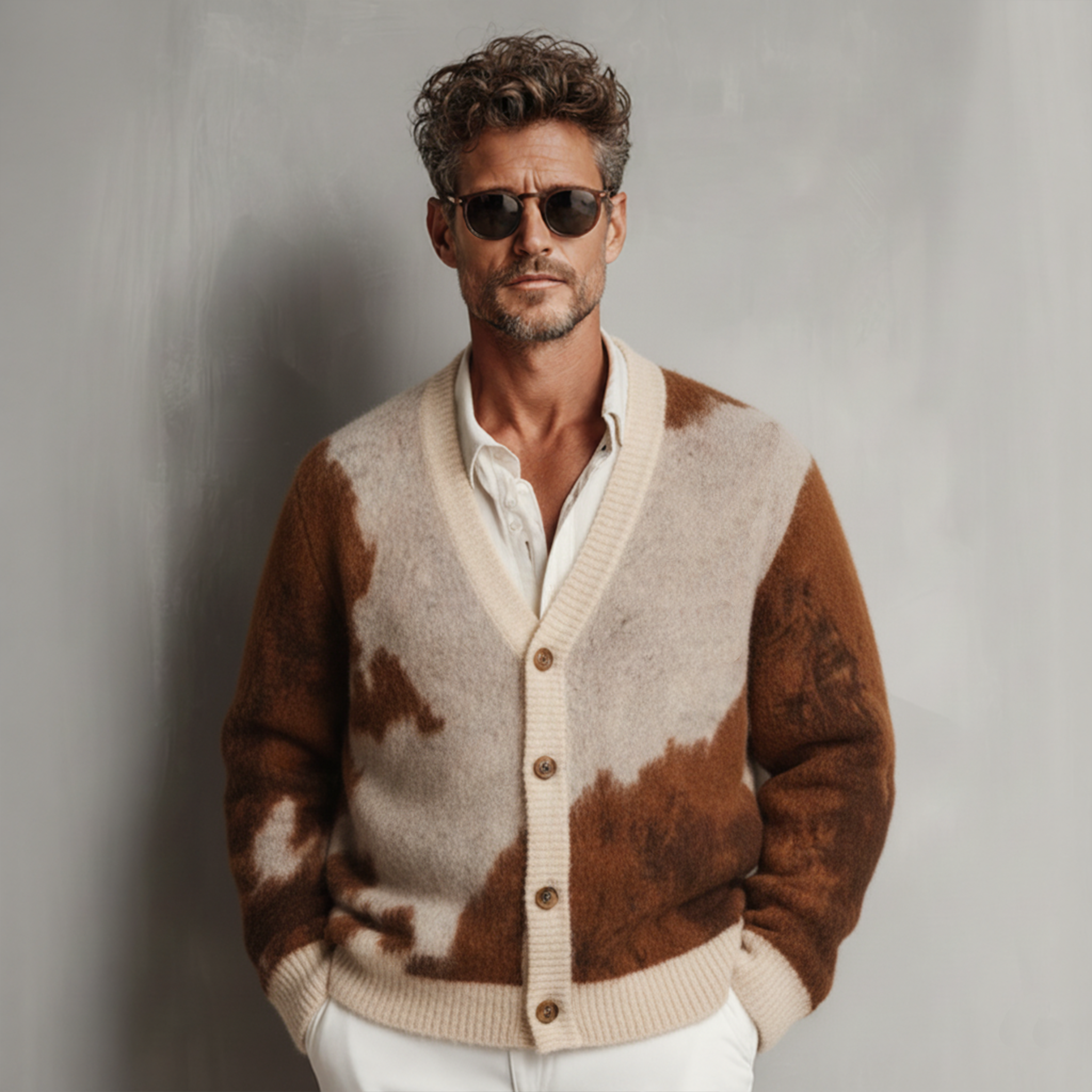 Men's Classic Casual Button-down Cardigan MTA0544K3K