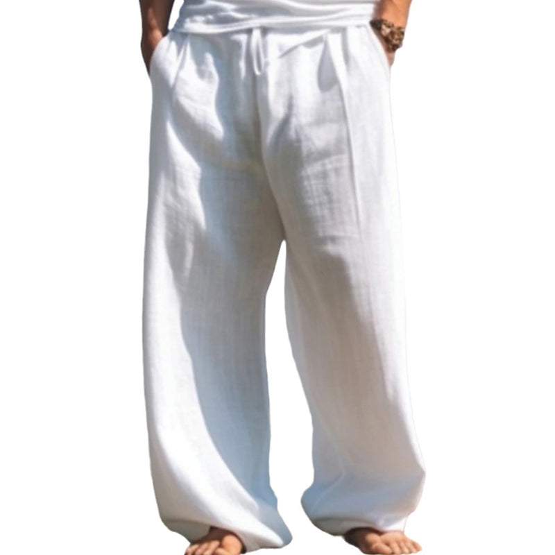 Men's Outdoor Casual Beach Solid Color Pants 64358226X