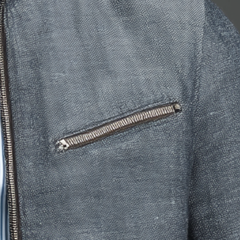 Men's Slub Linen Zip-Up Long Sleeve Jacket MTA1864H2P