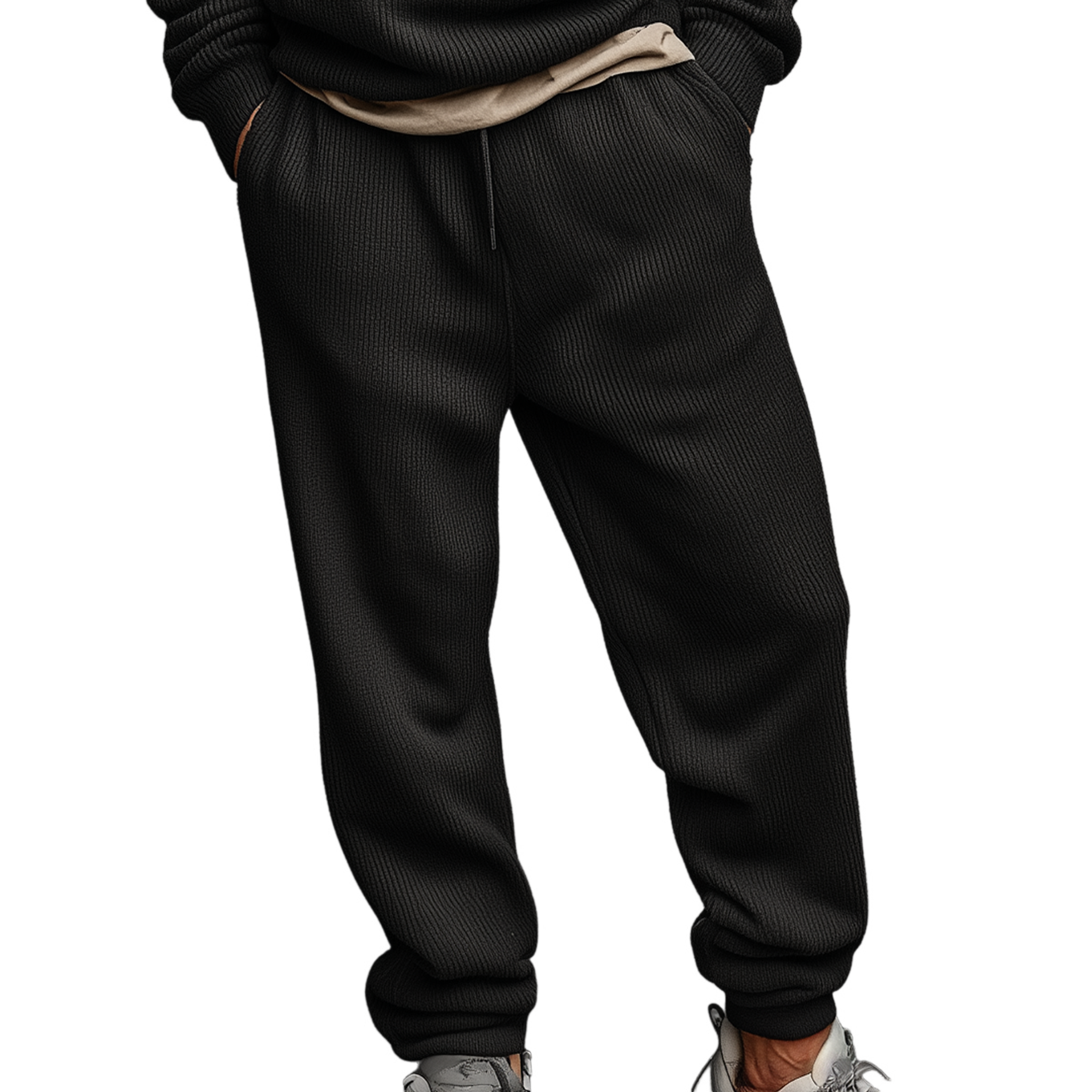 Men's Classic Casual Elastic Waist Knitted Trousers MTA1567J7K