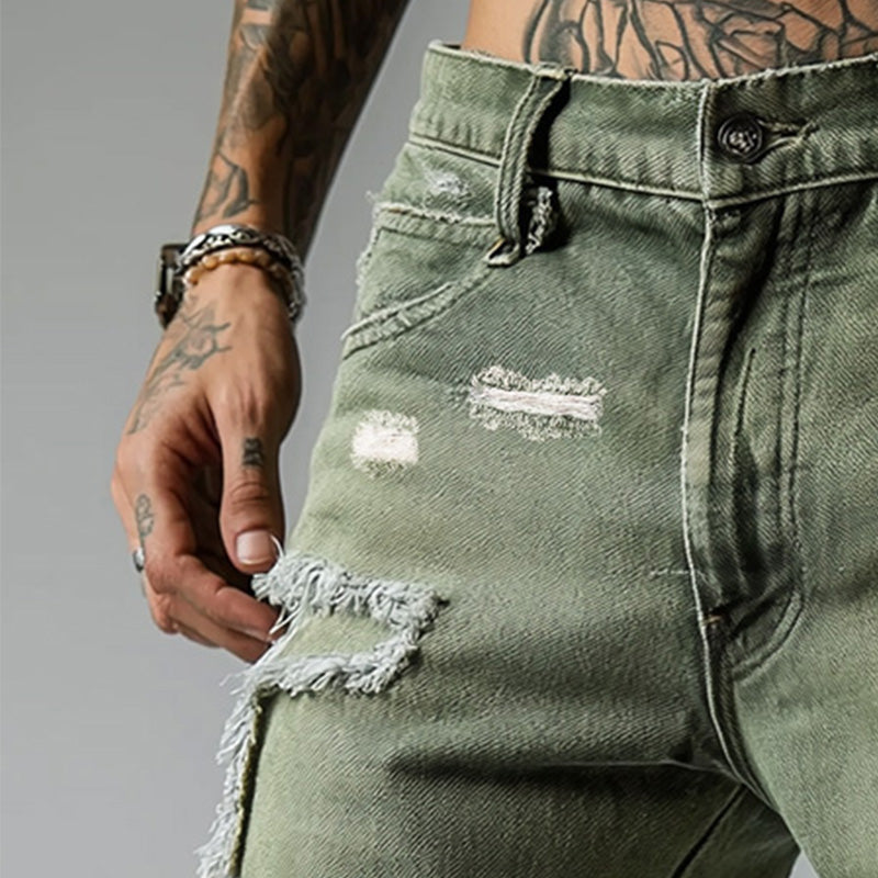 【24-hour shipping out】Men's Vintage Denim Brushed Shorts MTA1971C7P
