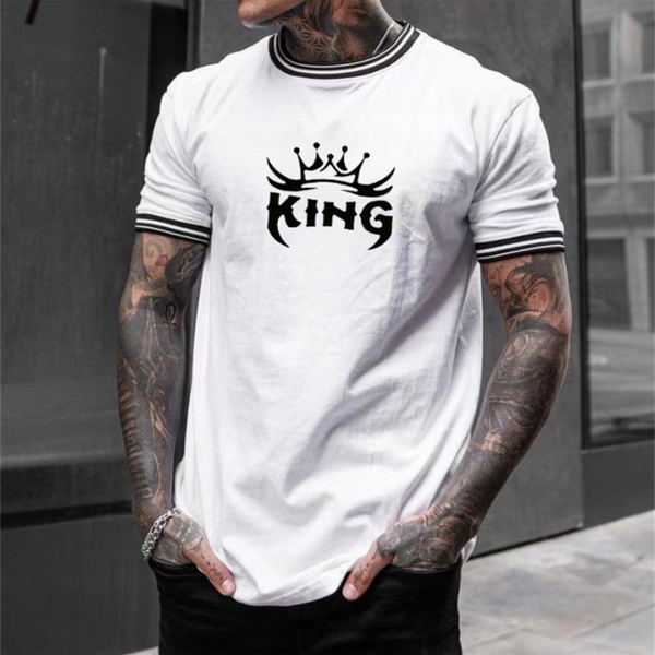 Men's Casual  King Short-sleeved T-shirt 52913288TO
