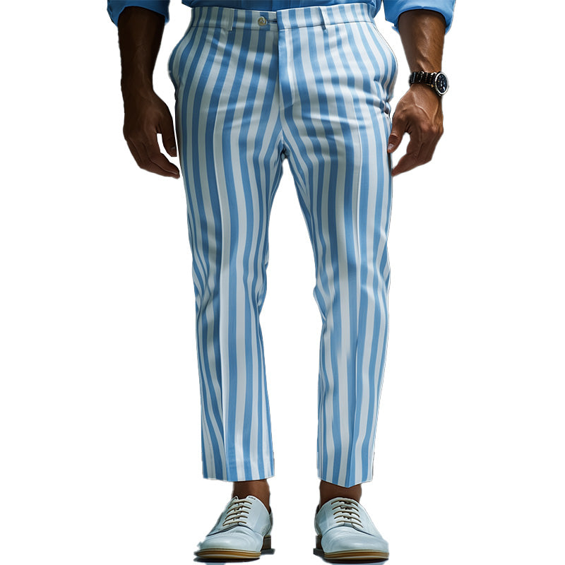 Men's Vertical Striped Fashion Trousers MTA2190C7P