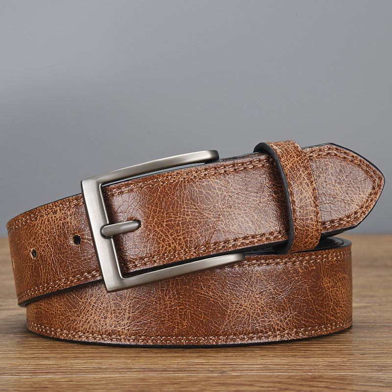 Men's Retro All-match PU Leather Pin Buckle Belt 58699698U