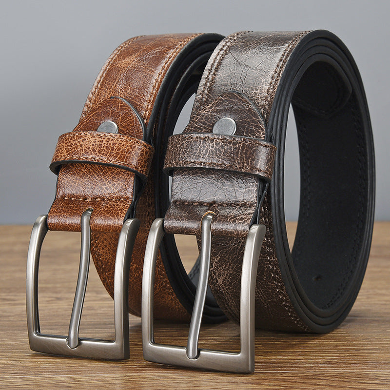 Men's Retro All-match PU Leather Pin Buckle Belt 58699698U