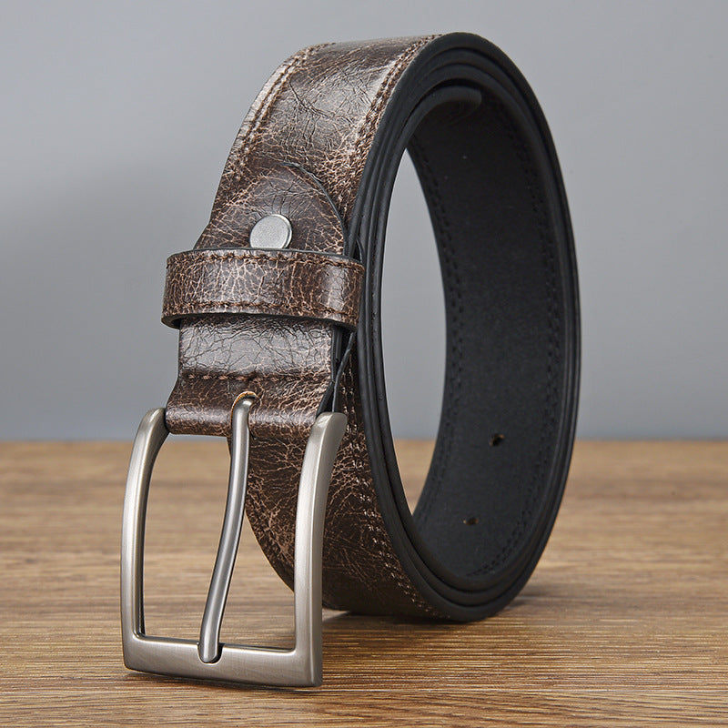 Men's Retro All-match PU Leather Pin Buckle Belt 58699698U