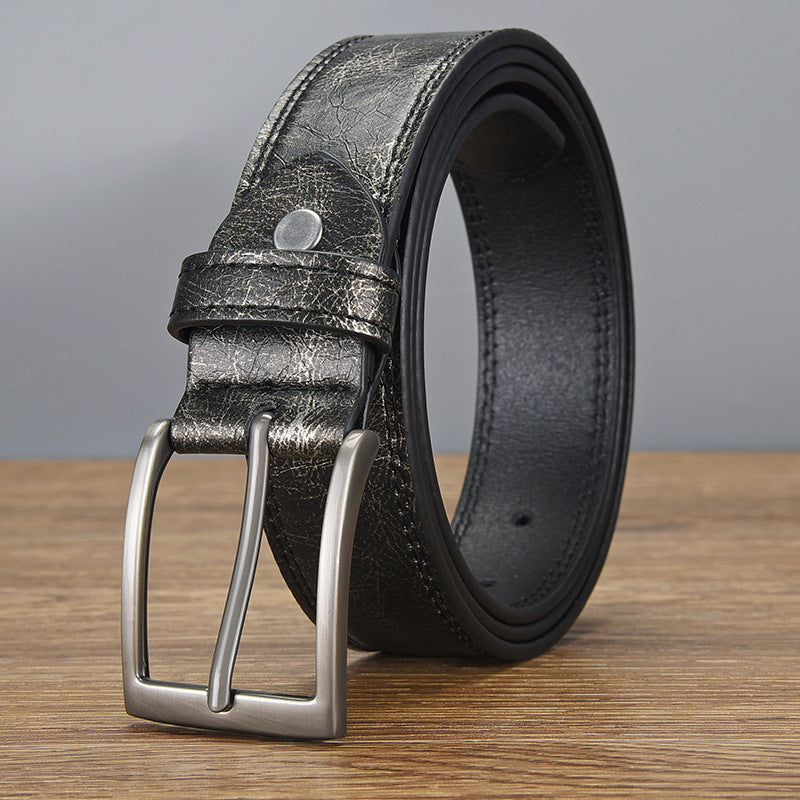 Men's Retro All-match PU Leather Pin Buckle Belt 58699698U