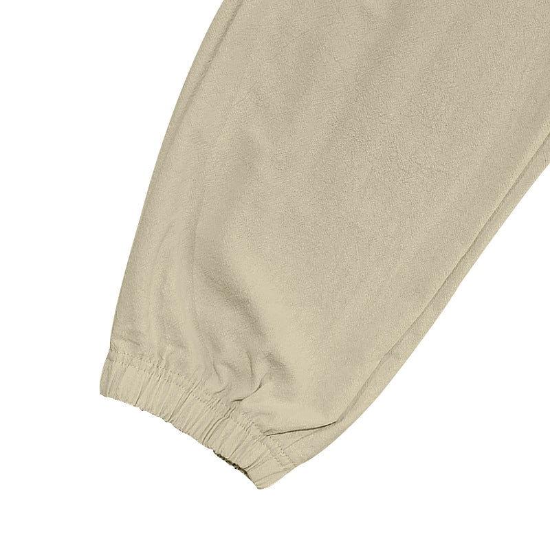 Men's Classic Casual Multi-Pocket Cotton and Linen Cargo Pants 31541550K