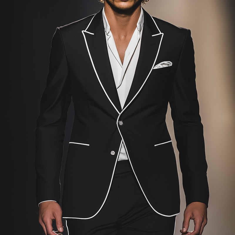 Men's Casual Vintage Business Single Breasted Blazer MTA2169G9TO