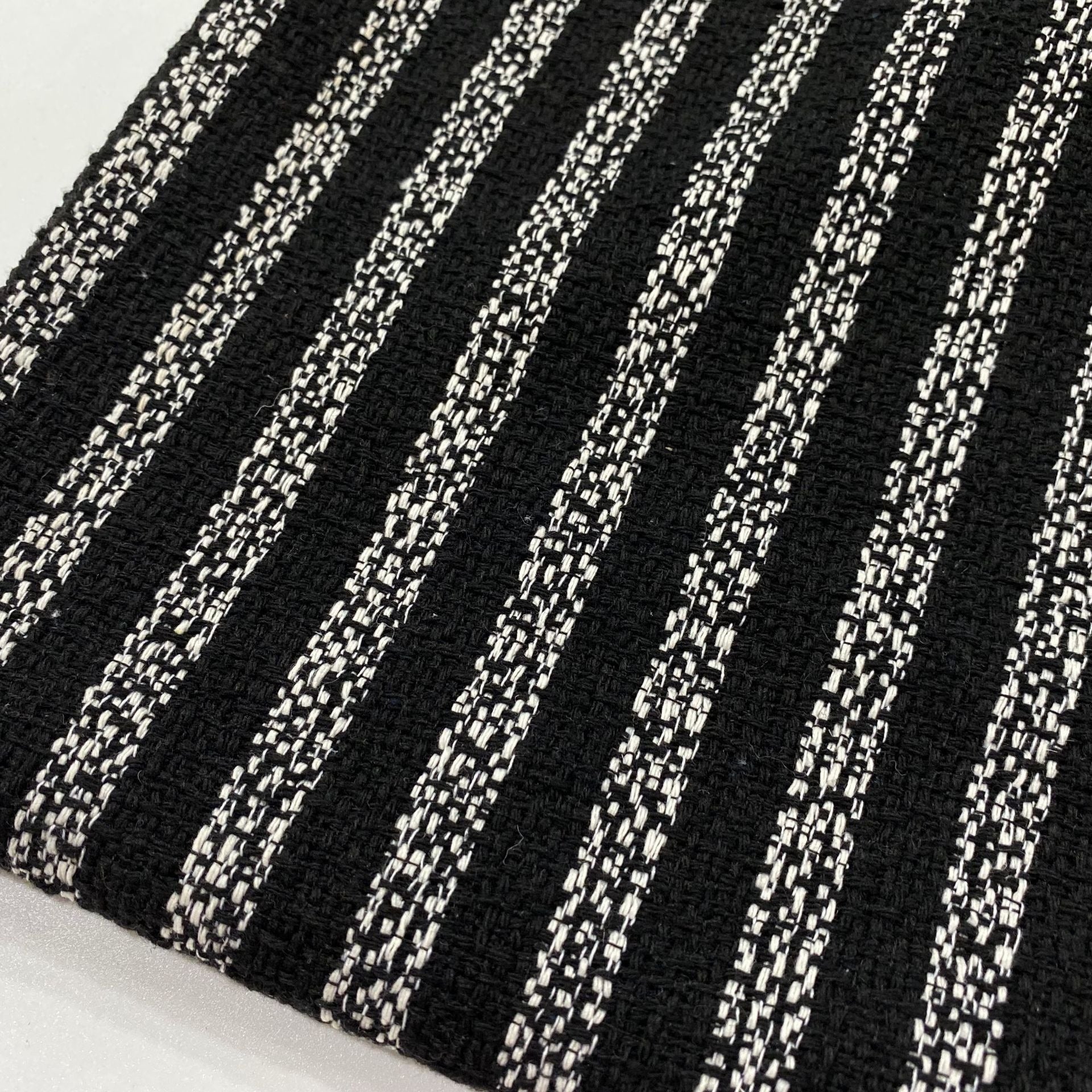 Men's Vintage Striped Tweed Lapel Mid-Length Coat MTA2448J3X