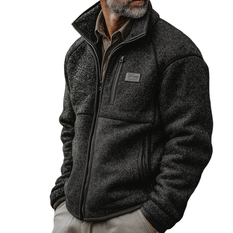 Men's Vintage Casual Ranch Lapel Zip-Up Jacket MTA1394J2TO