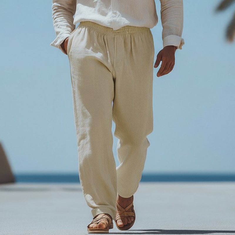 Men's Spring Fashion 100% Cotton Casual Pants MTZ2781A5P