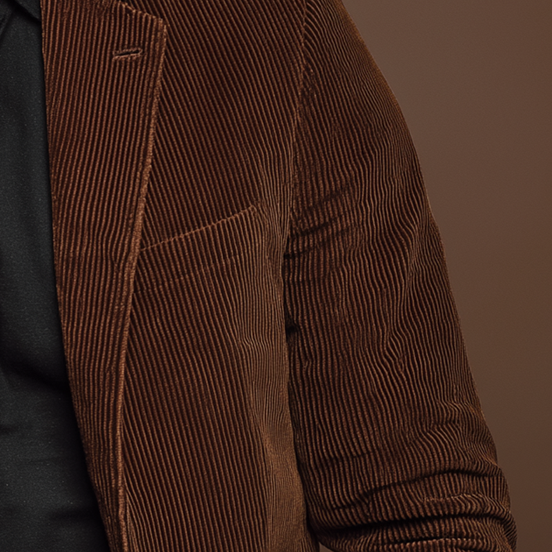 Men's Vintage Solid Corduroy Blazer MTA1258H6P