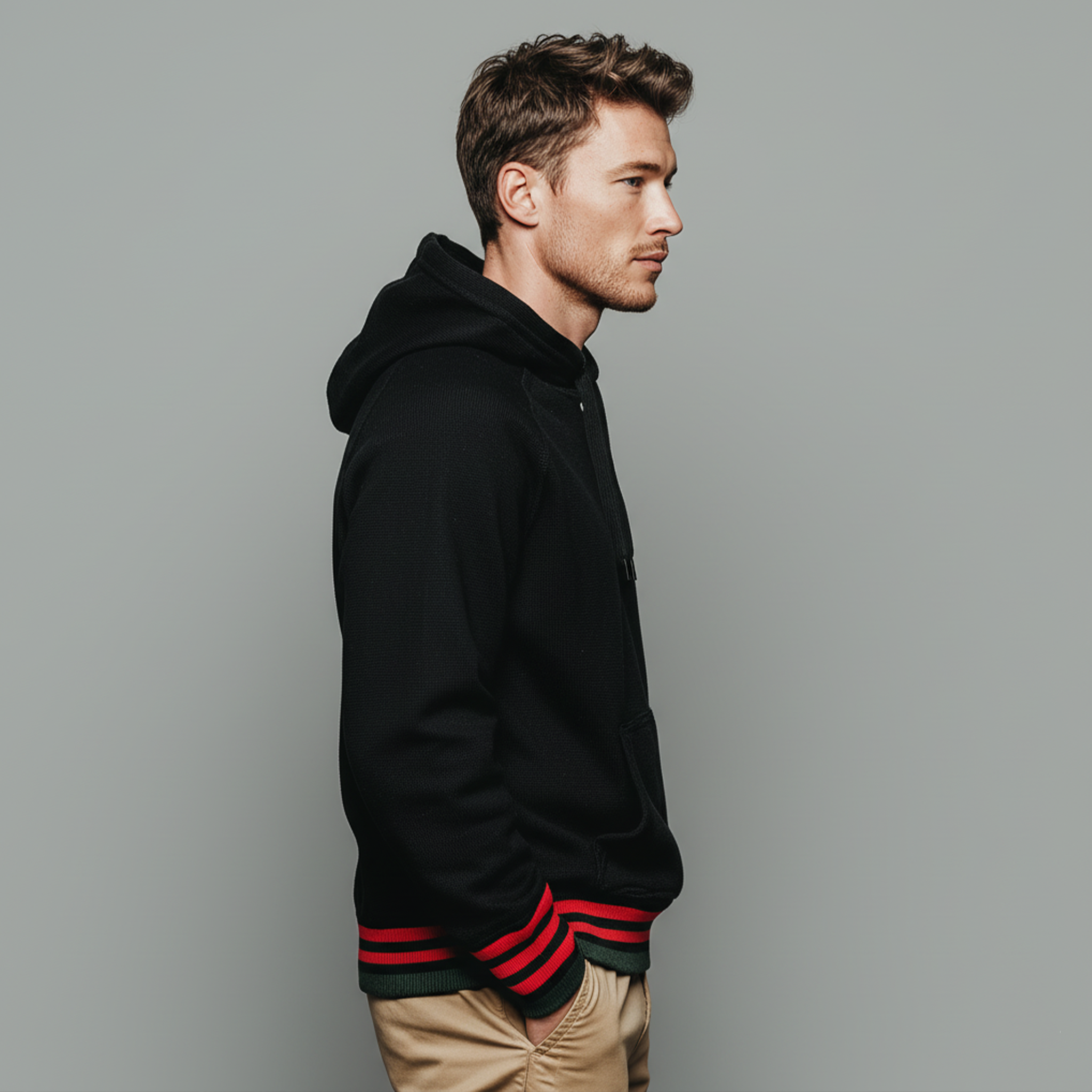 Men's Classic Casual Cotton Blend Loose Hoodie MTA3023I4K