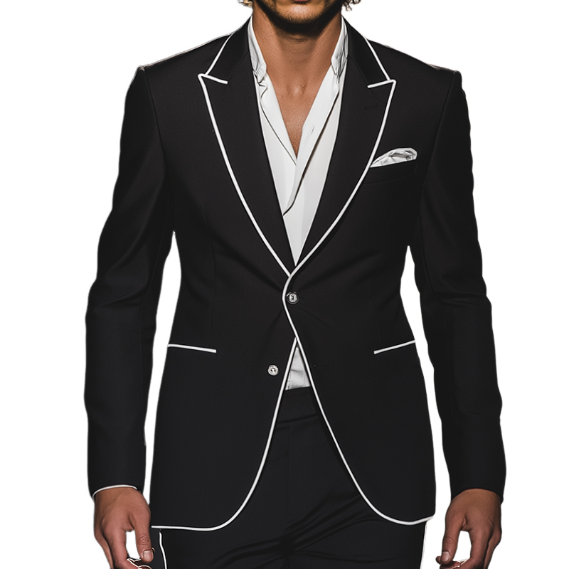 Men's Casual Vintage Business Single Breasted Blazer MTA2169G9TO