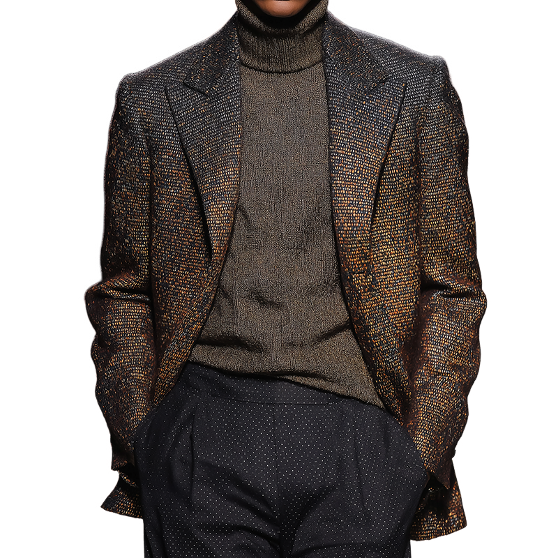Men's Retro Casual Starry Sky Gradient Print Single-Breasted Blazer MTA0578I6TO