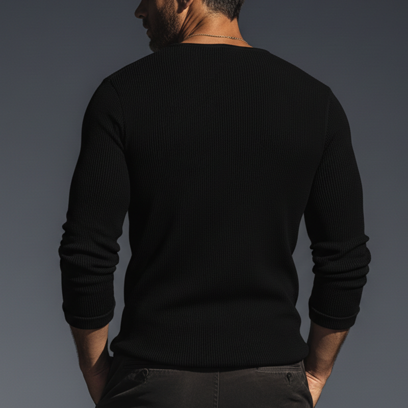 Men's Urban Design High-stretch Slim-fit Long-sleeved T-shirt MTZ0643B2U