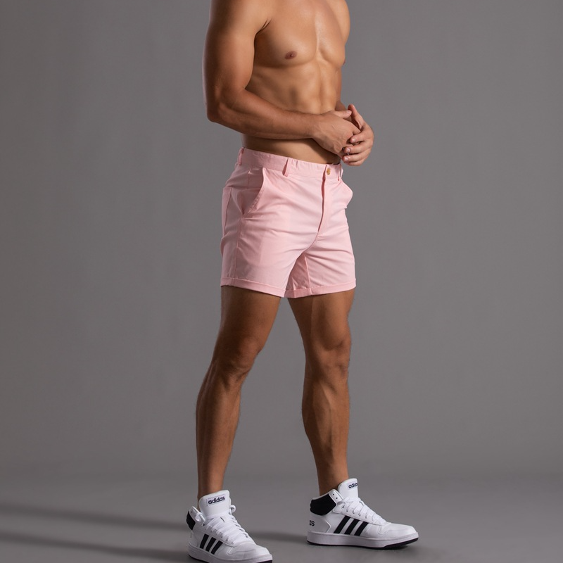 Klassiske, uformelle, slim fit moteshorts for menn 10937040K