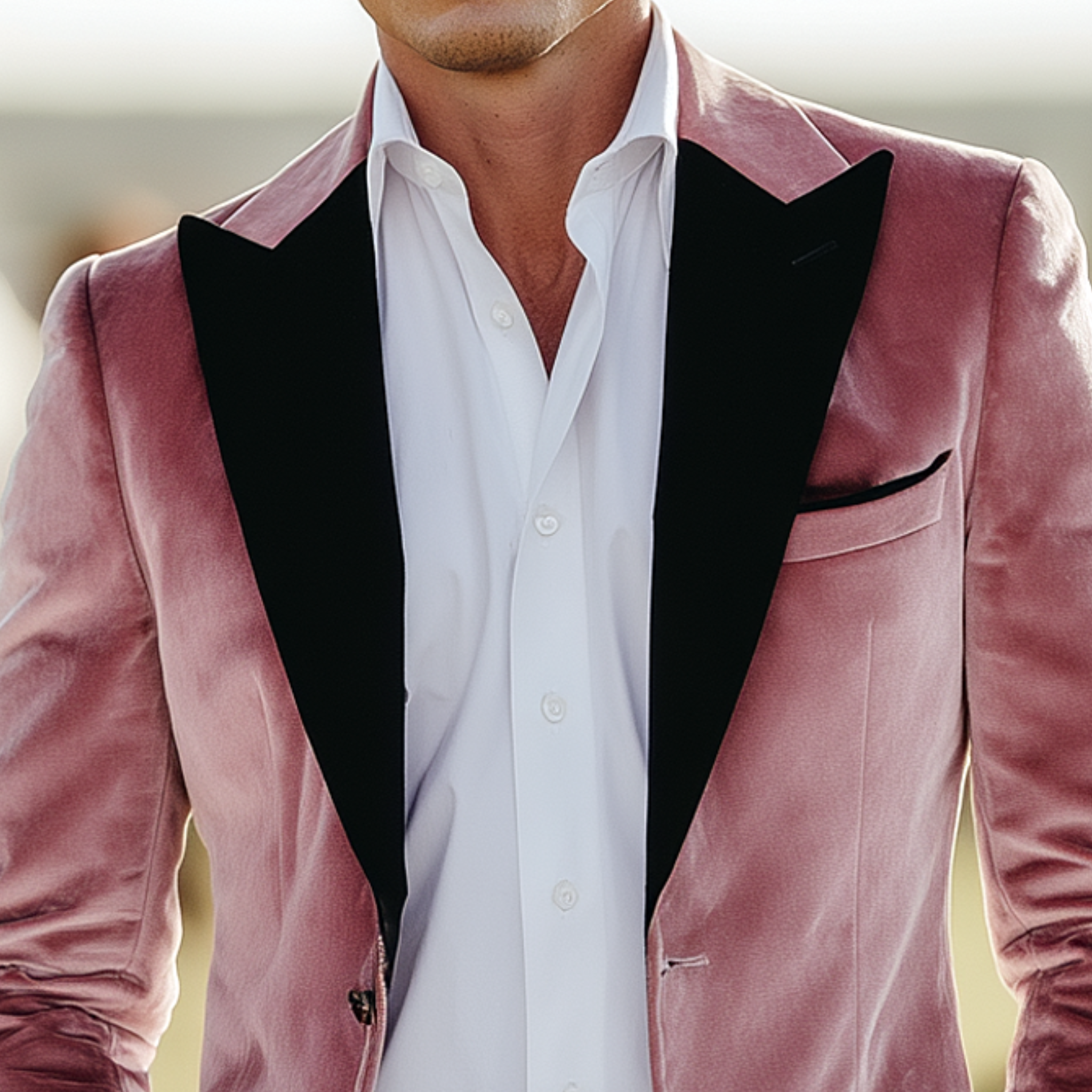 Men's Classic Retro Party Velvet Single-breasted Slim-fit Blazer MTA1166H6K
