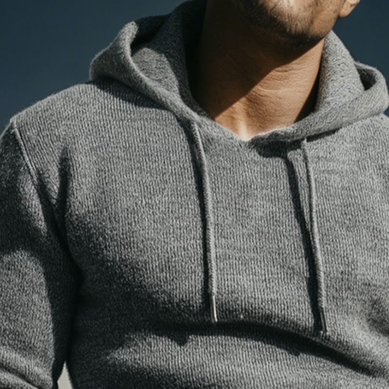 Men's Retro Casual Knitted Hooded Sweater MTA1907L0TO