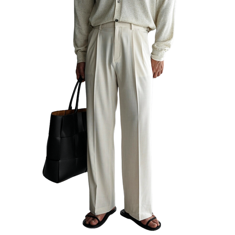 Men's Fashion Solid Color Straight Suit Pants MTA1616E7Z