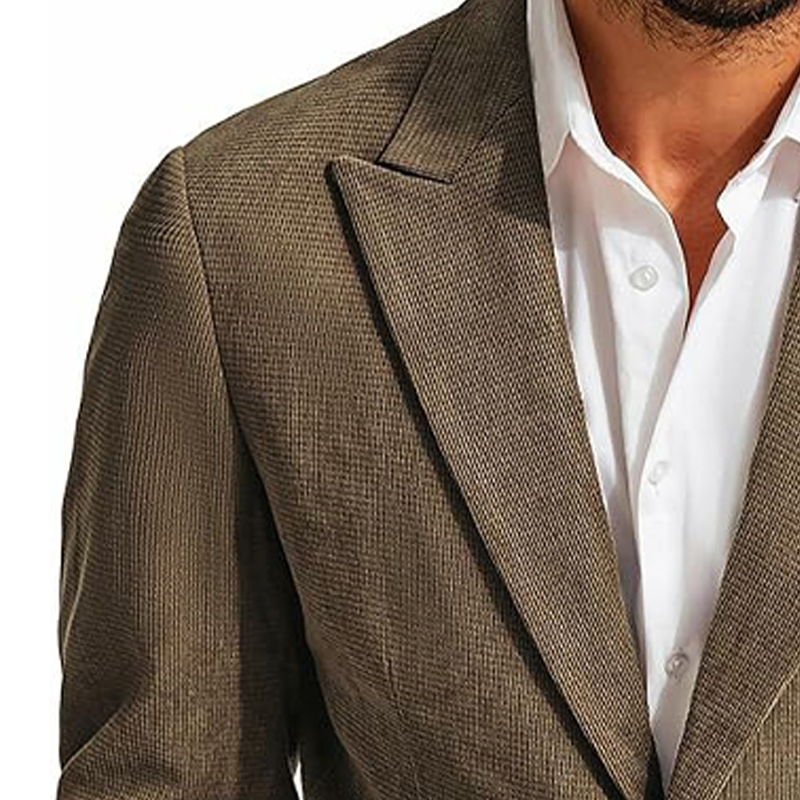 Men's Spring And Autumn Business Two-Button Blazer MTA0445H7U