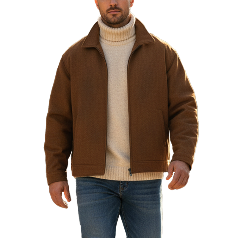 Men's Winter Retro Corduroy Zip-Up Jacket MTA2089K0P