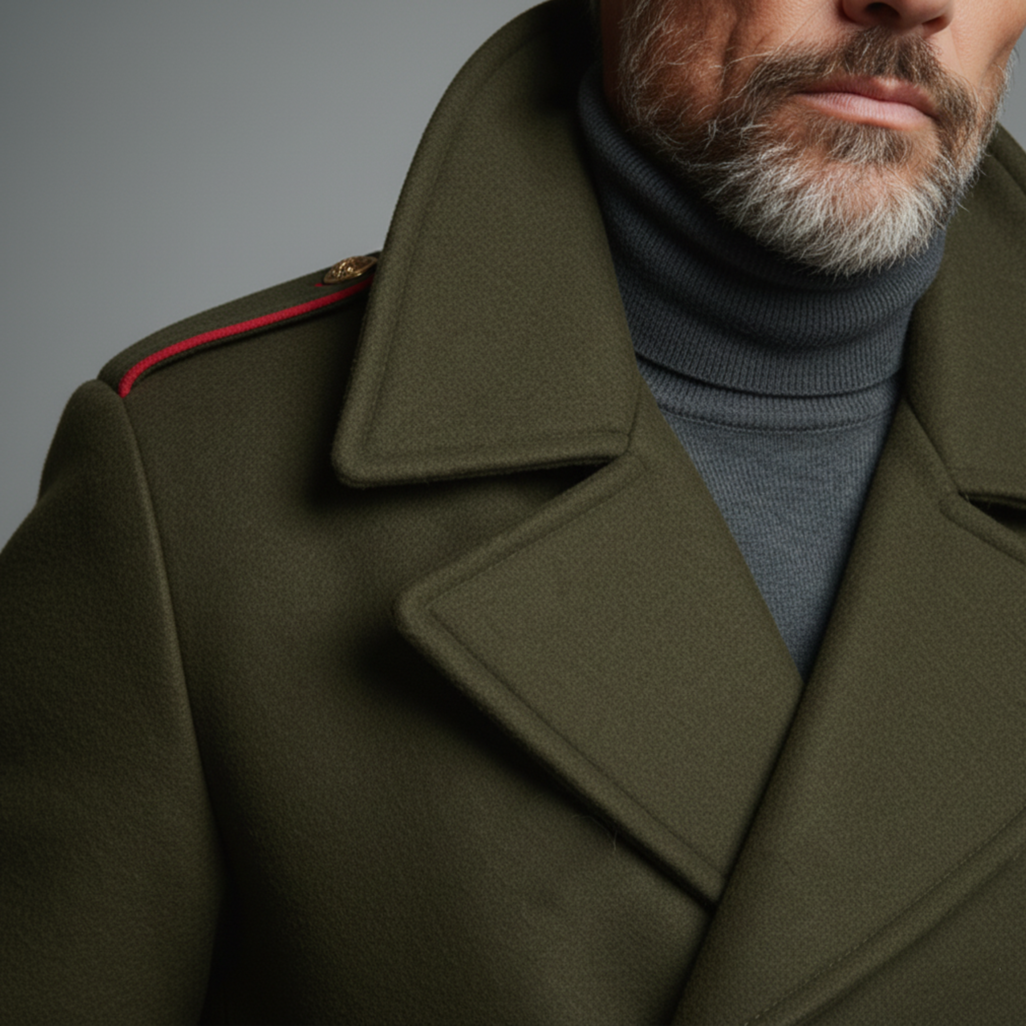 Men's Classic Retro Lapel Double-breasted Faux Wool Coat MTA0320K6K