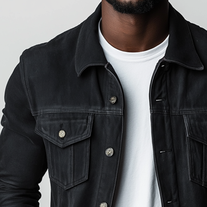 Men's Retro Casual Cotton Washed Collar Jacket MTA3050J4TO