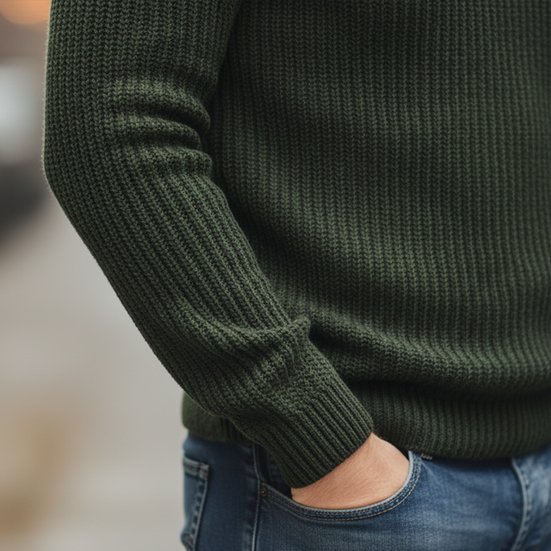 Men's Winter Retro Cotton Yarn Knit Sweater MTA1105K6P