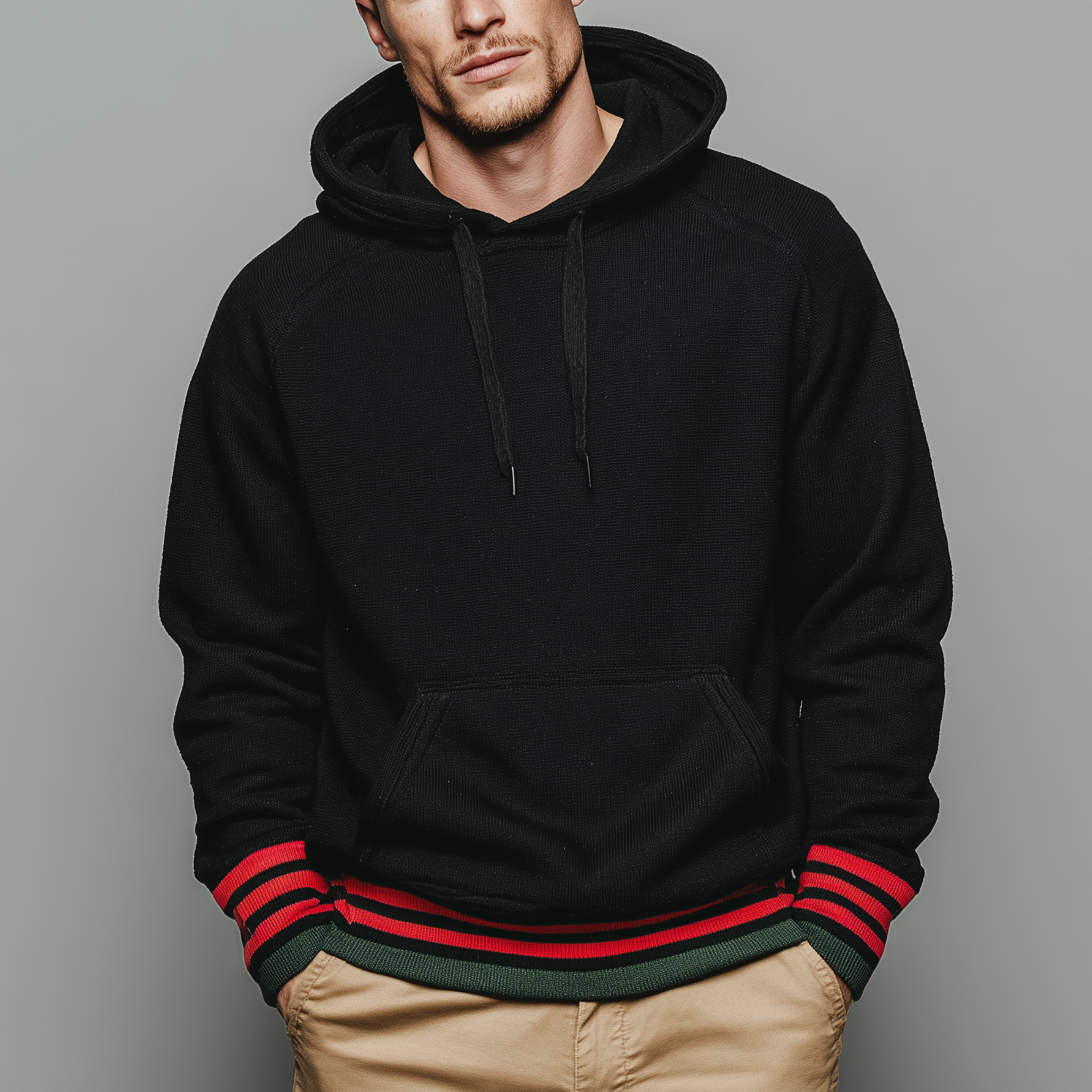 Men's Classic Casual Cotton Blend Loose Hoodie MTA3023I4K