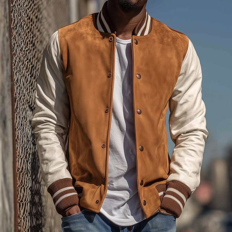 Men's Retro Casual Street Sports Baseball Jacket MTA2154H3TO