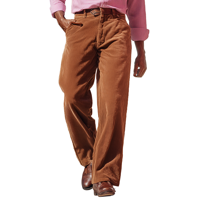 Men's Retro Elegant Corduroy Casual Trousers MTA0245I1P