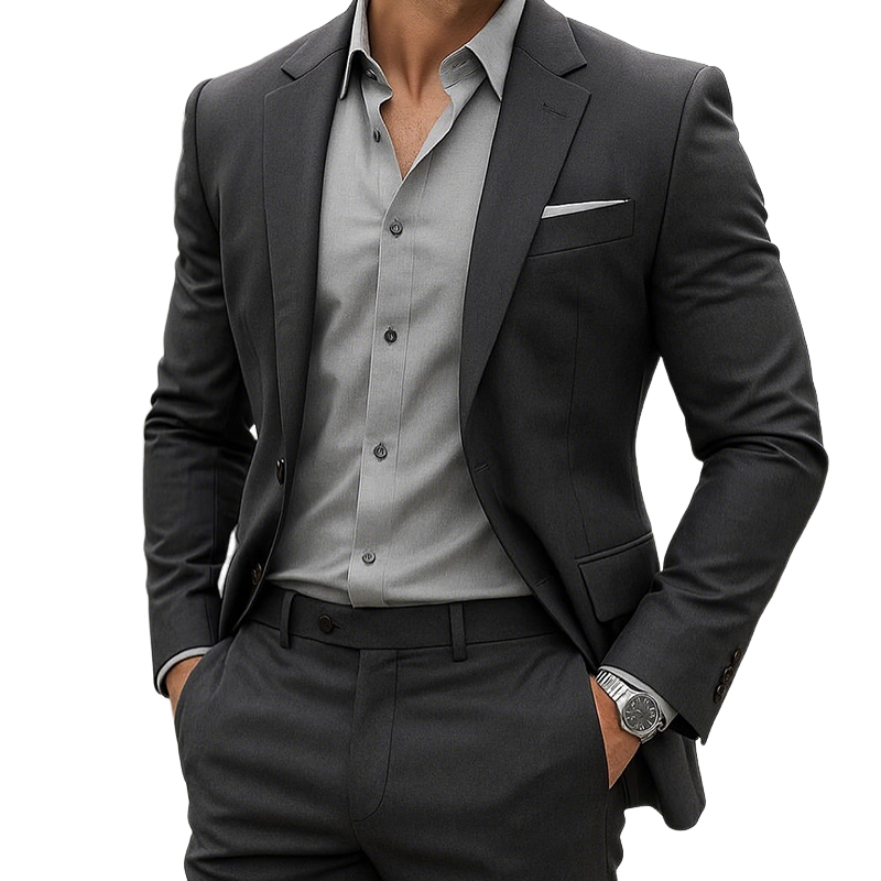 Men's Retro Casual Simple Business Blazer MTA1317H1TO