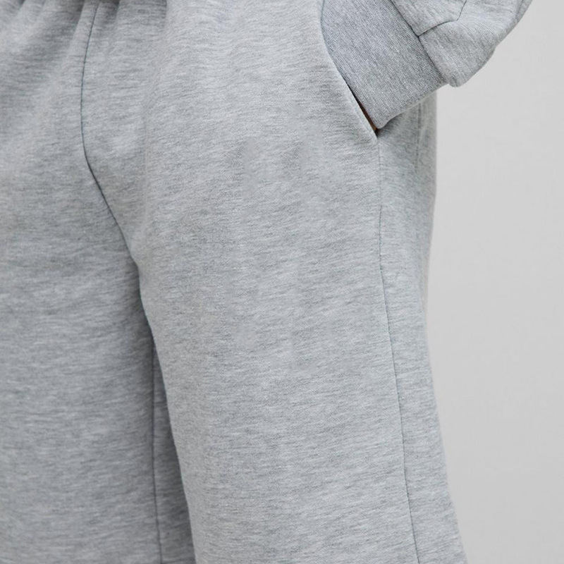 Herre ensfargede sportsshorts med lange ermer, avslappet sett i to deler MTA3041F4X